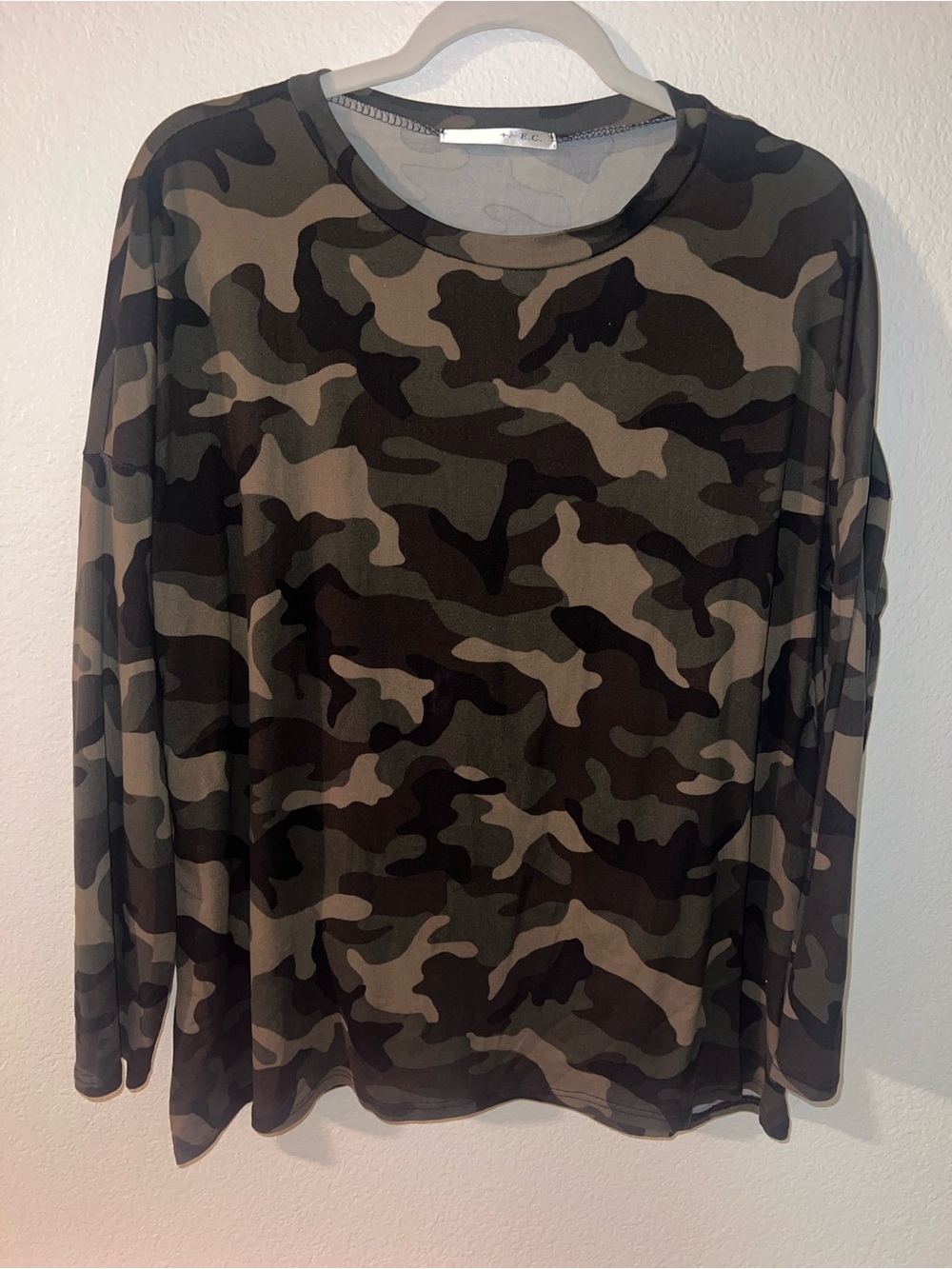 Camo Long Sleeve Top